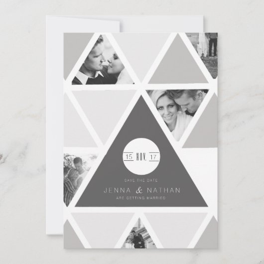 Overlay für städtisches Dreieck | Modern Save the  Save The Date (Vorderseite)