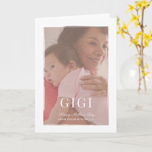 Overlay-Gigi-Muttertagskarte Karte (Gelbe Blume)