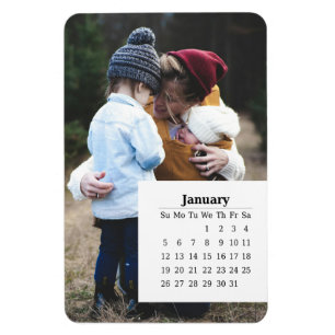 Overlay-Kalender Januar 2025 Magnet