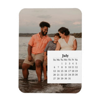 Overlay-Kalender Juli 2025 Magnet