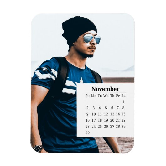 Overlay-Kalender November 2025 Magnet (Vertikal)