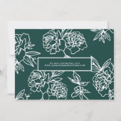 Overlay mit floralem Backer | FOTO Save The Date (Rückseite)