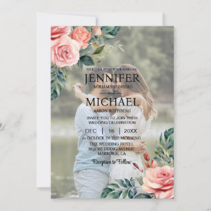 Overlay Portrait Picture Foto QR Rose Hochzeit Einladung