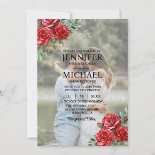 Overlay Portrait Picture Foto QR Rose Hochzeit Einladung