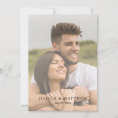 Overlay Probe Dinner Kalligrafie w Foto Einladung (Vorderseite)