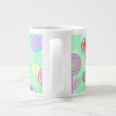 Overlayer Blumen Jumbo-Tasse (Rückseite)