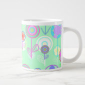 Overlayer Blumen Jumbo-Tasse (Rechts)