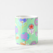 Overlayer Blumen Kaffeetasse (Mittel)