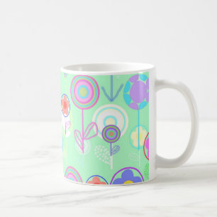 Overlayer Blumen Kaffeetasse