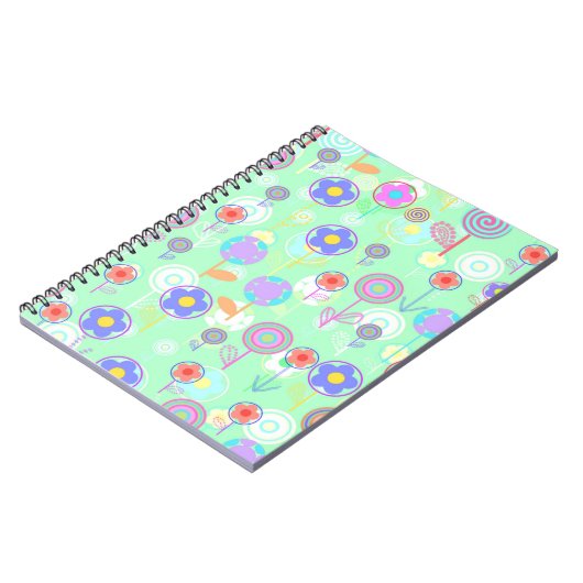 Overlayer Blumen Notizblock (Linke Seite)