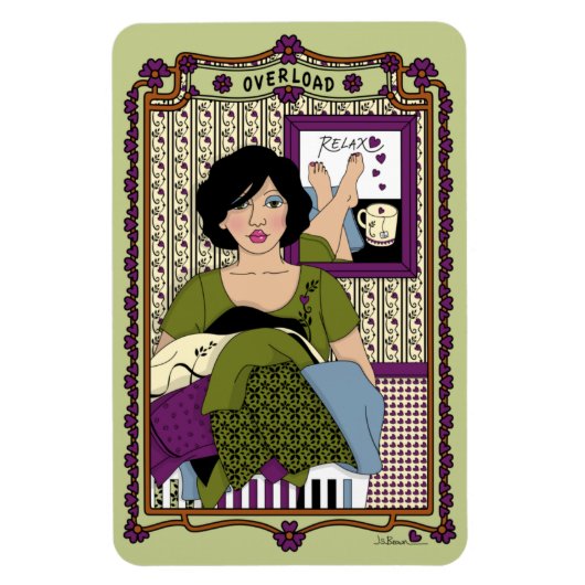 Overload_A_4x6 Kühlschrank-Magnet Magnet (Vertikal)