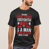 Overnight Firefighter Wife Marriage Night Shift Fi T-Shirt (Vorderseite)