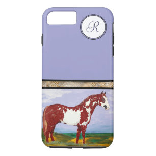 Overo Paint Horse (Monogramm) Case-Mate iPhone Hülle