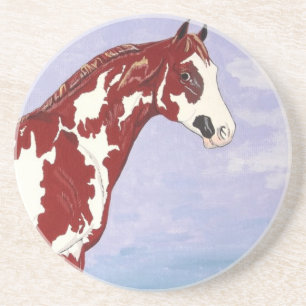 Overo Paint Horse Stallion Untersetzer
