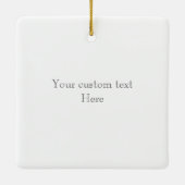 Overo Pinto Pferd oder Pony Custom Memorial Keepak Keramikornament (Rückseite)