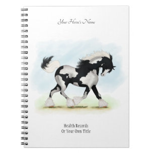 Overo Sinti und Roma Personalisiert Horse Owner's Notizblock