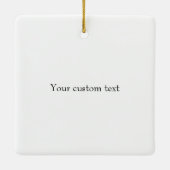 Overo Sinti und Roma Vanner Horse Personalisiert W Keramikornament (Rückseite)