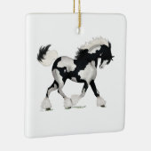 Overo Sinti und Roma Vanner Horse Personalisierte  Keramikornament (Rechts)