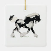 Overo Sinti und Roma Vanner Pferdepony Reitschiff  Keramikornament (Rückseite)