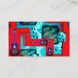 Overreach Mod Abstrakt Music Collage Visitenkarte