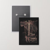 Override - Techno-Goth Streetwear Design Button (Vorderseite/Rückseite)