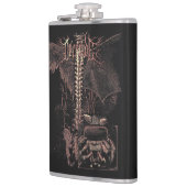 Override - Techno-Goth Streetwear Design Flachmann (Links)