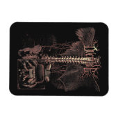 Override - Techno-Goth Streetwear Design Magnet (Horizontal)