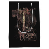 Override - Techno-Goth Streetwear Design Mittlere Geschenktüte (Rückseite)