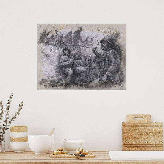 Overrun auf Hill 468 Poster (Küche)