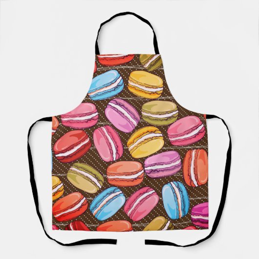 Oversibler Macaroon Cookies Muster Schürze (Vorderseite)