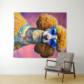 Oversibles Sonnenbrille Poodle Dog Wandteppich (Beispiel (Horizontal))