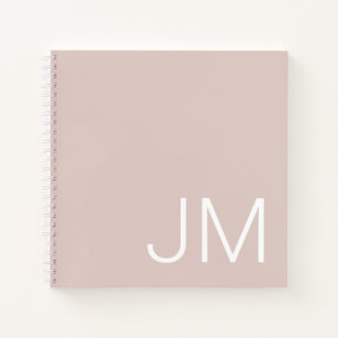 Oversified Mit Monogramm Initials Pink Sketchbook Notizblock