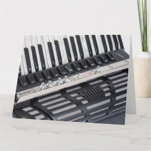 Oversifizierte Accordion Player Accordionist Gebur Karte