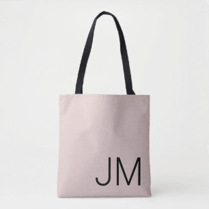 Oversifizierte Mit Monogramm Initialen Blush Pink  Tasche