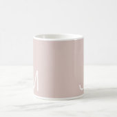 Oversifizierte Mit Monogramm Initialen Rosa Kaffeetasse (Mittel)