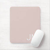 Oversifizierte Mit Monogramm-Rosa-Farbinitialen Mousepad (Mit Mouse)