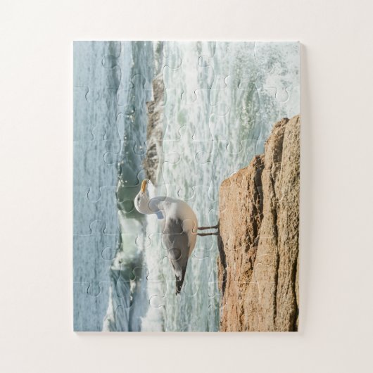Oversifizierter Acadia Maine Ocean Seagull Puzzle (Vertikal)