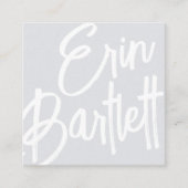 Oversifizierter Name | Zeichnung Quadratische Visitenkarte (Vorderseite)