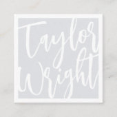 Oversifizierter Name | Zeichnung Quadratische Visitenkarte (Vorderseite)