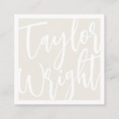 Oversifizierter Name | Zeichnung Quadratische Visitenkarte (Vorderseite)