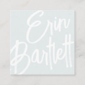 Oversifizierter Name | Zeichnung Quadratische Visitenkarte (Vorderseite)