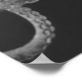 Oversifizierter Octopus Triptych II Print in Grau Poster (Ecke)