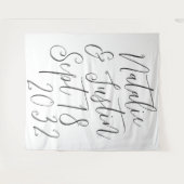 Oversifiziertes Kalligrafie-Skript - Hintergrund f Wandteppich (Vorderseite (Horizontal))