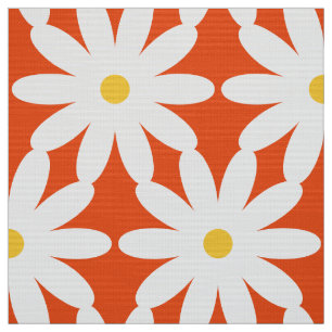 Oversifiziertes Retro-Gewebe der XL-Blume Stoff