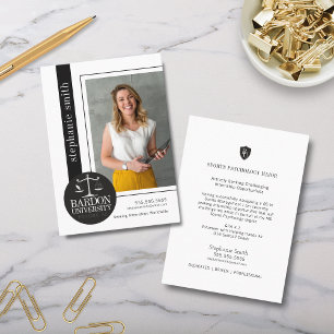 Oversifiziertes Schwarz-Weiß-Foto Visitenkarte