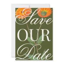 Oversifiziertes Vintages Floral Save the Date