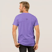 Oversized "E" Purple T-Shirt Tri-Blend Shirt (Rückseite voll)