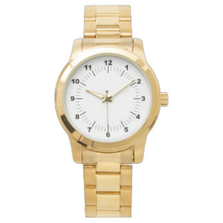 Oversized Gold Bracelet Watch für Frauen Armbanduhr