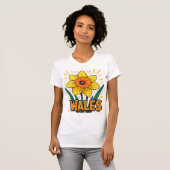 Oversized Retro Daffodil Celebratory Emblem T-Shirt (Vorne ganz)