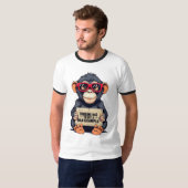 Oversized - Shirt I Funny Monkey Graphic T-Shirt (Vorne ganz)